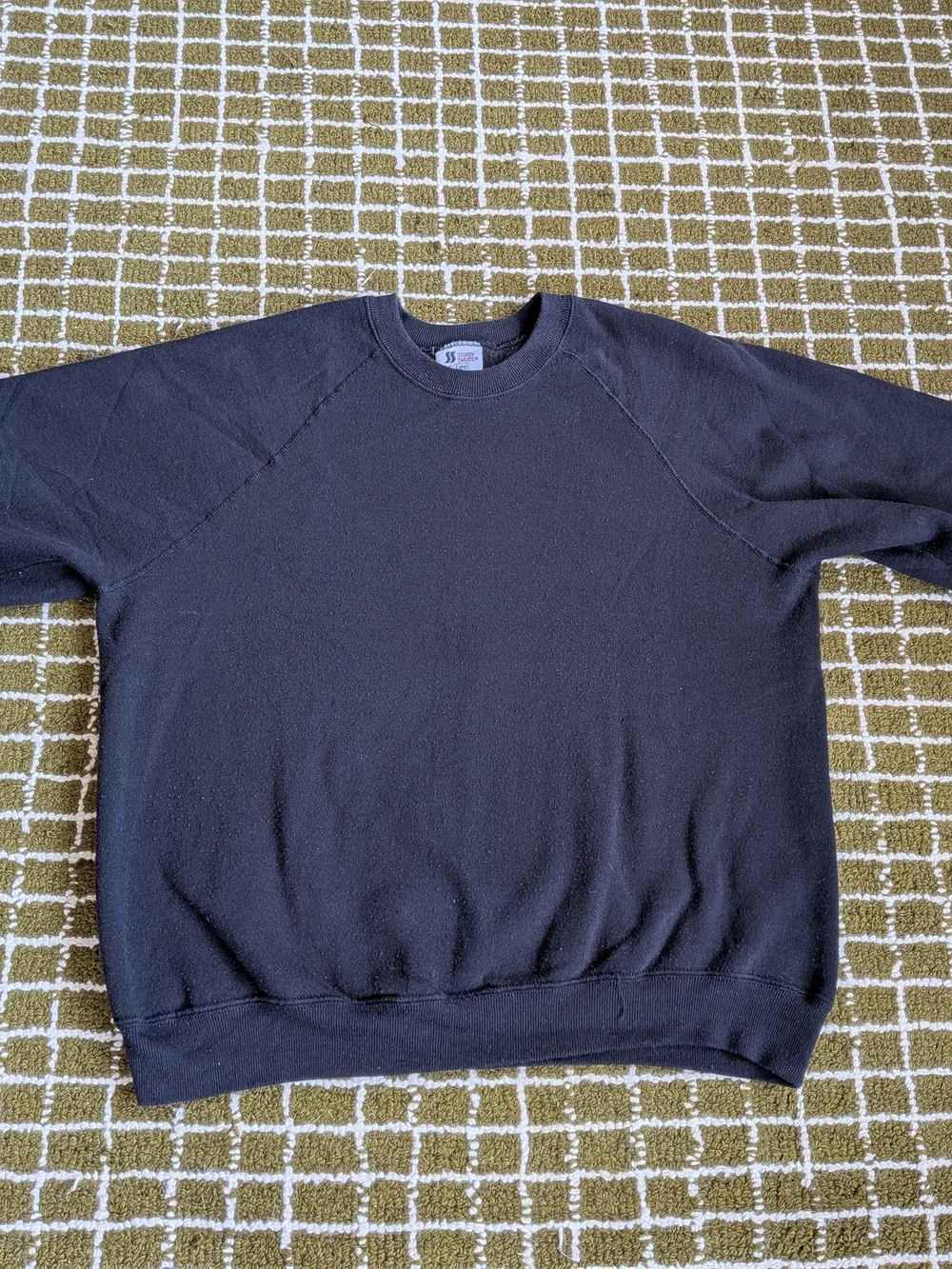 Lee Sturdy Sweats Vintage Made In USA Black Crewneck Sweatshirt
